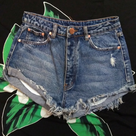 Pants - Honeybum Classic High Waisted Jean Shorts